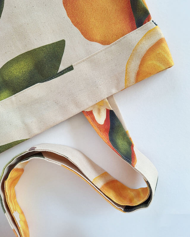 Citrus Gathering Tote bag Close-Up Top