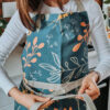 Doodle Garden Apron Front View Tie